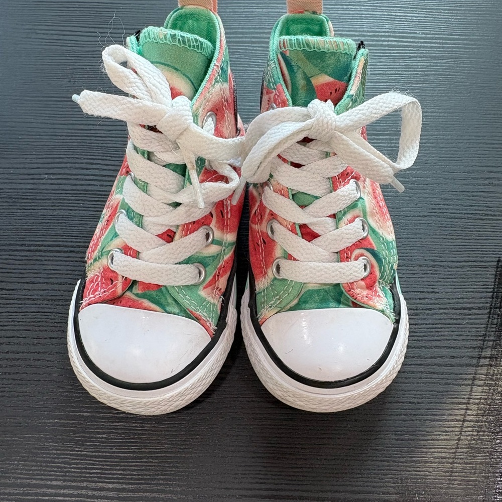 Vibrant Watermelon Kids Sneakers